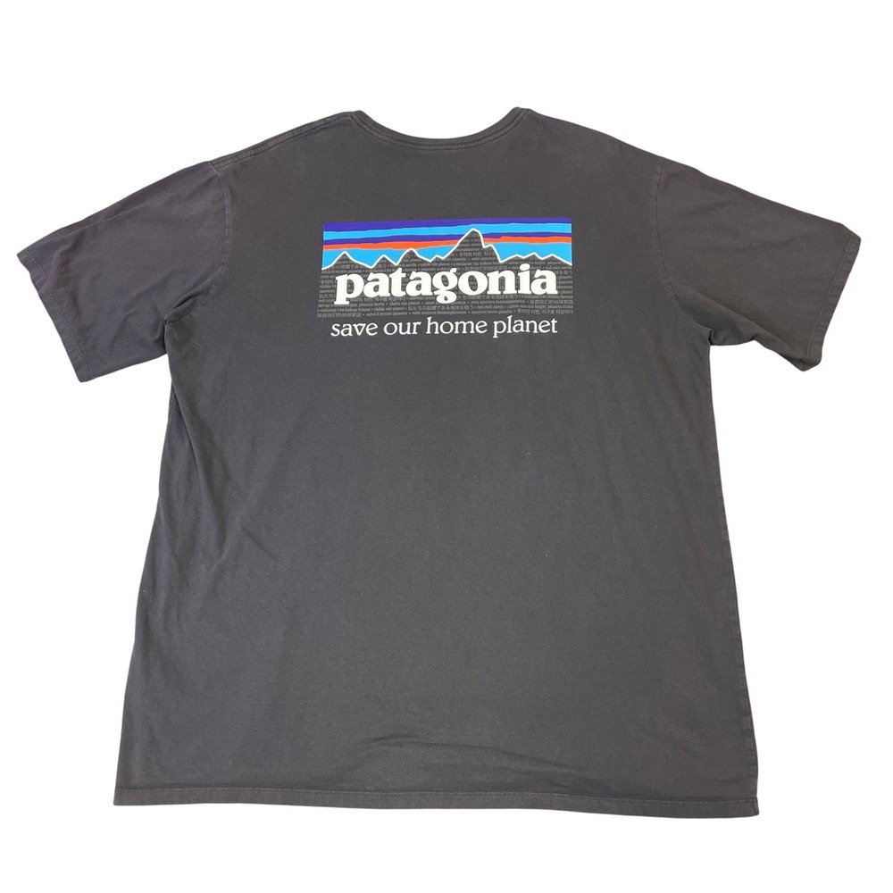 Patagonia Save Our Home Planet Mens Organic Cotton Graphic T-Shirt XL casaul